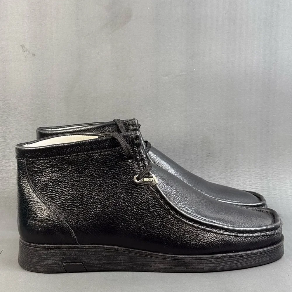 HAMARA JOE Men's Genuine Leather High Top Moc Toe Desert Chukka shoe size 12